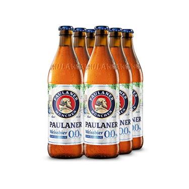 Imagem de Cerveja Zero Álcool Paulaner Weissbier Garrafa 500ml (6 Unidades)