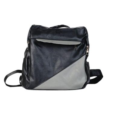 Imagem de Mochila anti-roubo Black Woman Cinza em Couro Sintético