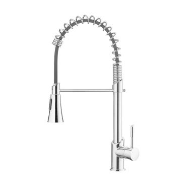 Imagem de Torneira Misturador Monocomando Lorenzetti Lorenkitchen 2266 C76 De Bancada Com Ducha Cromada