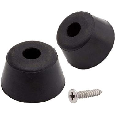 Imagem de 20 peças de almofadas redondas para móveis, pés deslizantes para móveis de borracha ULIFESTAR protetor de carpete protetores de piso de madeira proteção de superfície para tampas de perna de mesa de cadeira antiderrapantes para móveis preto (30 mm)