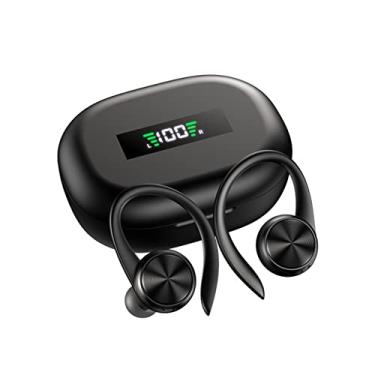Imagem de Fone de Ouvido 4Leader Bluetooth Sem Fio Ipx5 Fone Esportivo com Ganchos de Ouvido Controle de Volume Com Microfone Esporte Exercício Físico Fitness Academia
