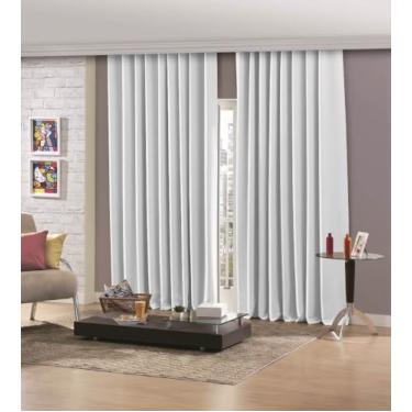 Imagem de Cortina Inove Corta Luz de Tecido para Trilho Suisso 2,00x2,78m Branco- Bella Janela