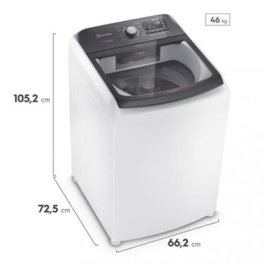 Imagem de Máquina de Lavar 15kg Electrolux Premium Care com Cesto Inox. Jet&Clean e Time Control (LEC15) 220V