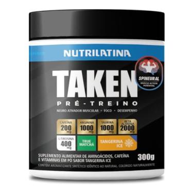 Imagem de Nutrilatina, Pré-Treino Taken Sabor Tangerina Ice 300g | Nutrilatina