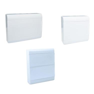 Imagem de Quadro de Distribuição Sobrepor Porta Opaca - Steck 12 Disjuntores SCV12PO