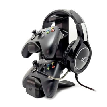 Imagem de Sculpy Suporte para 2 Controles e Headphone Headset de Mesa Gamer Compatível com Xbox (Modelos One, S e X)
