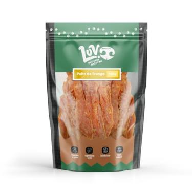 Imagem de Petisco Natural Peito de Frango Desidratado 100g Cães e Gatos Luv Petiscos Naturais