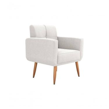 Imagem de Poltrona Cadeira Decorativa Escritório Havana Matrix Bege