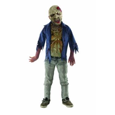 Imagem de Rubie's Costume Co Fantasia masculina de luxo de zumbi decomposto de The Walking Dead, Cor padrão, M