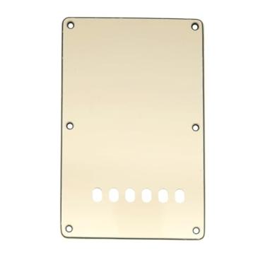Imagem de Musiclily 6 Furos Escudo Traseiro Back Plate para Guitarra China Made Squier, 3 Camadas Crème