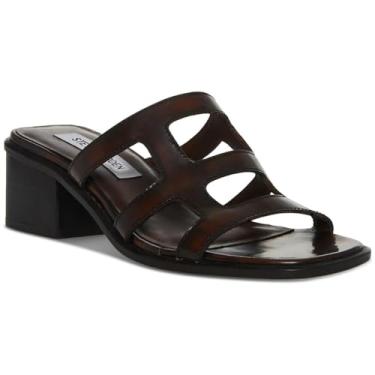 Imagem de Steve Madden Sandália feminina de salto princesa, Couro marrom., 5.5