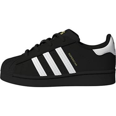 Imagem de Adidas Superstar Tênis unissex para bebês, Preto/branco, 19