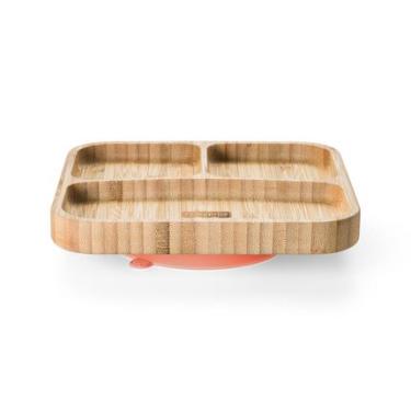 Imagem de Prato Quadrado com Divisórias e Ventosa Bam N' Boo 6+M Rosa Fisher Price - BB1173OUT [Remanufaturado] BB1173OUT