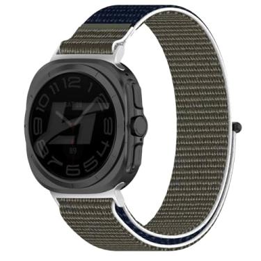 Imagem de Pulseira Nylon Loop Conector Prata LTimports compativel com Galaxy Watch Ultra 47mm Sm-L705 e Sm-L705F (LT-Marrom)