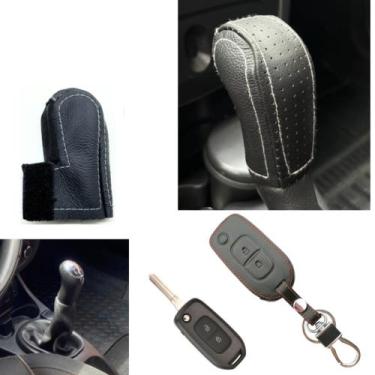 Imagem de Capas manopla câmbio manual e chave Logan Sandero Captur Duster Grand 