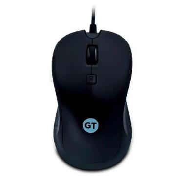 Imagem de Mouse Ambidestro Gt Business, 1200Dpi, Usb Cabo 1,50Mt,Preto - Goldent