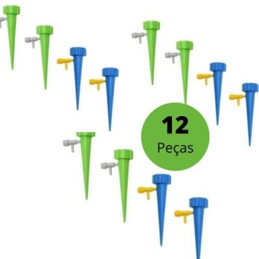 Imagem de Kit 12 Regador Automático Irrigador Plantas Gotejador Jardim - Novo Se
