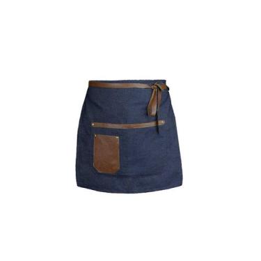 Imagem de Avental de Cintura Jeans e Couro Unissex Bar Restaurante - CASACHA