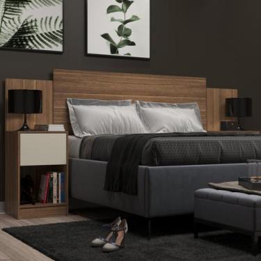 Imagem de Cabeceira de Casal Sublime 2 Gavetas 2 Nichos - DiretoSim