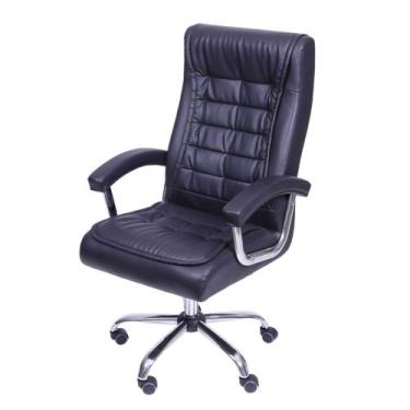 Imagem de Cadeira Escritório Oslo Presidente Preta Molas Ensacada 3321 - OR DESI