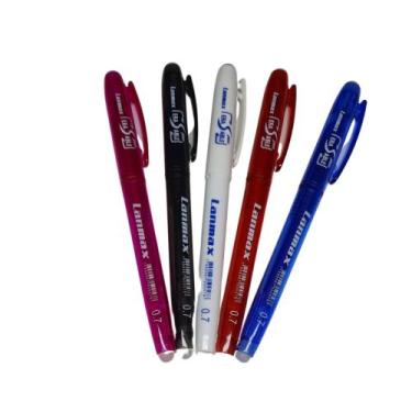 Imagem de Caneta Mágica  Lanmax 0,7mm Apaga com Calor Fantasminha Kit 5 cores pa