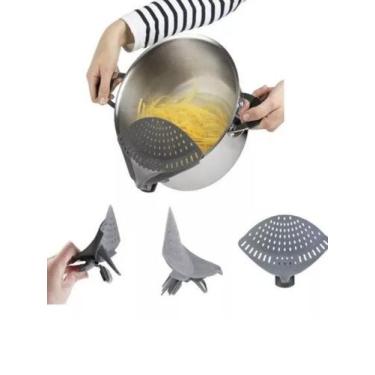 Imagem de Escorredor Multiuso Acoplável/Panela Arroz Macarrão Legumes - PEN TECH