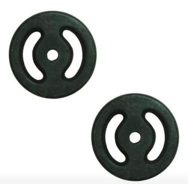 Imagem de Kit 2 Anilhas De 5 Kg Ferro Fundido - Gl Distribuições., 5kg