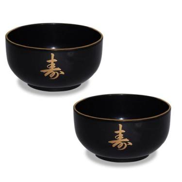 Imagem de Kit 2 Tigela Japonesa Udonbati Médio Bowl Cozinha 14X7,5Cm - AC