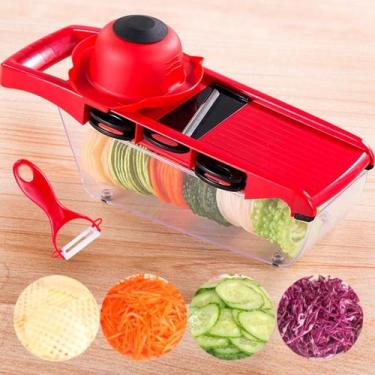 Imagem de Cortador Mandolina Com Lâmina Regulável Ideal Para Alimentos - Laurus