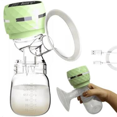 Imagem de Bomba Tirar Leite Materno Elétrica Bombinha Extratora - Tatudeboa