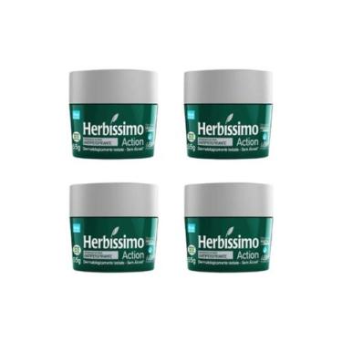 Imagem de Desodorante Creme Herbíssimo 55G Action - Kit Com 4Un