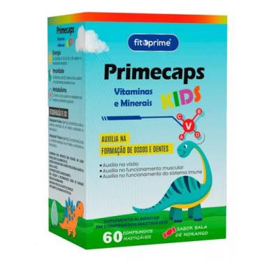 Imagem de Primecaps Kids Polivitamínico Mastigável 60 Comprimidos. - Fitoprime