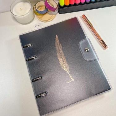 Imagem de Fichário - Caderno Argolado Ultra PVC - Noir - Ótima - OTIMA