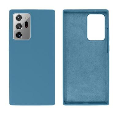 Imagem de Capa Capinha Aveludada para Galaxy Note 20 Ultra - GCM, Azul Caribe