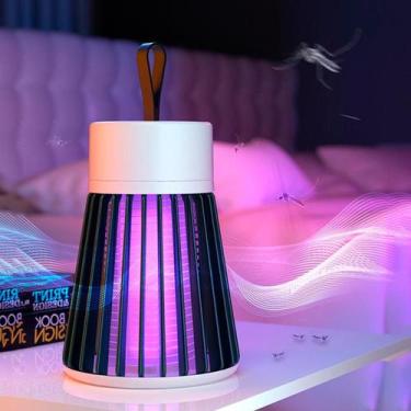 Imagem de Abajur Mata Mosquito Choque Elétrico Recarregável Usb - DESERT ECOM