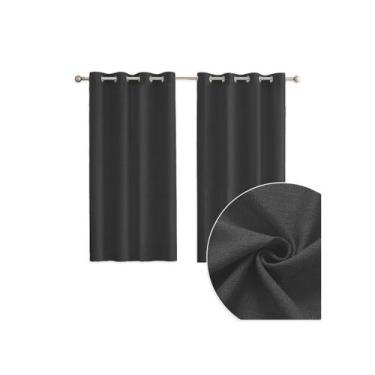Imagem de Cortina Em Linho Premium  Para Sala e Quarto  2,80 x 1,60 Preto - Arma