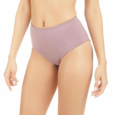 Imagem de Calcinha Cinta Duloren 114714 Alta com Reforço Frontal, Berinjela, 50