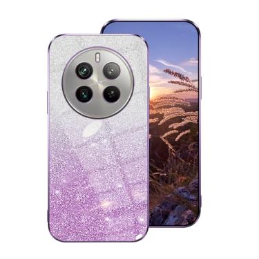 Imagem de Compatível com Realme 12 Pro Plus, capa de silicone com glitter, para Realme 12 Pro Plus, capa de telefone de silicone transparente, camada dupla, removível, TPU macio, à prova de choque, capa fina de