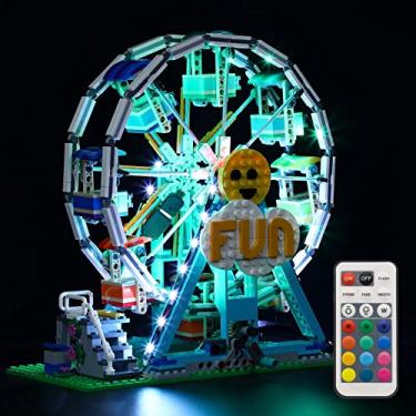 Imagem de GEAMENT LED Light Kit (Remote Control) Compatible with Lego Ferris Wheel - Lighting Set for Creator 31119 (Model Set Not Included)