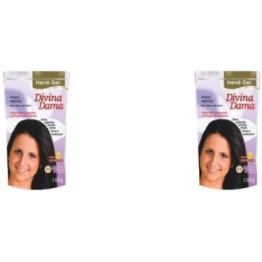 Imagem de Hene Em Gel Jaborandi 12x180gr Divina Dama Preto Medio (Preto Natural)