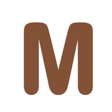 Imagem de Letras em EVA Alfabeto Marrom - 14cm - Extra Festas, M