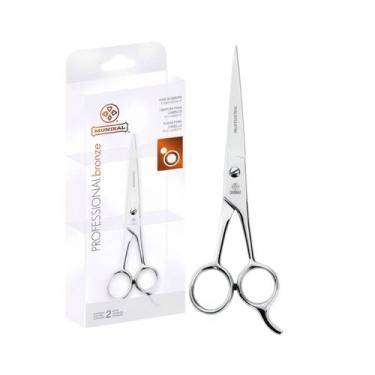 Imagem de Tesoura Cabelo Fio Laser Micro Serrilha Bronze 343-6 Mundial