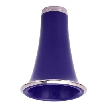 Imagem de Sino de Clarinete de Plástico ABS Com Clarinete de Substituição de Anel de Metal para Peças de Instrumentos de Sopro (CC32 Roxo)