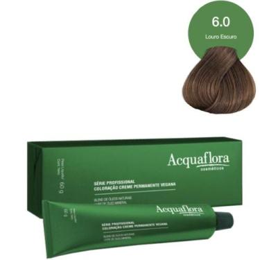 Imagem de Coloração Creme Acquaflora Vegana 6.0 Louro Escuro 60g