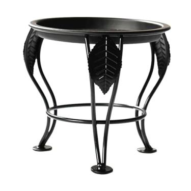 Imagem de ＫＬＫＣＭＳ Prateleira para vasos de flores de ferro Suporte para plantas Suporte para tripé Suporte para plantas Rack de armazenamento para, PRETO