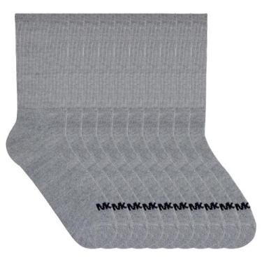 Imagem de Kit 10 Meias Mash Esportiva Cano Longo Masculina 211.04, 38-41, Cinza 