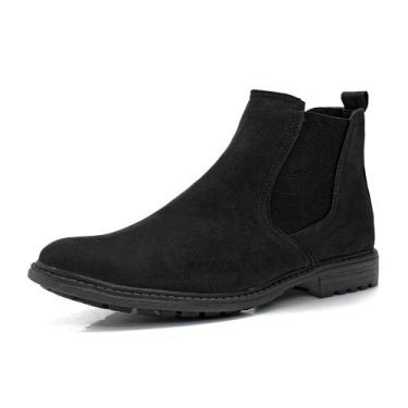Imagem de Bota Masculina Bredeni Conforto Resistente Dia a Dia Marrom, 39, Preto