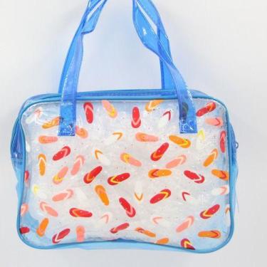 Imagem de Bolsa Necessaire De Praia Maquiagem Organizadora - oem, Branco