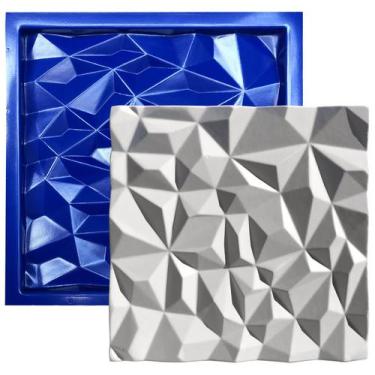 Imagem de Forma 3D Gesso e Cimento ABS 1mm - Diamante 30x30 cm - Xmoldes Formas 