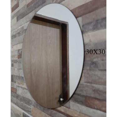 Imagem de Espelho Redondo 30x30 Para Decoração, Lojas, salão de beleza, banheiro